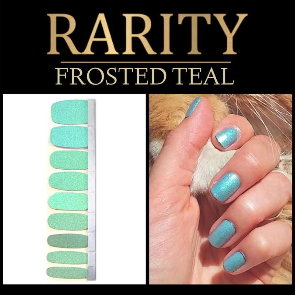 Frosted Teal - Rarity Nail Wrap