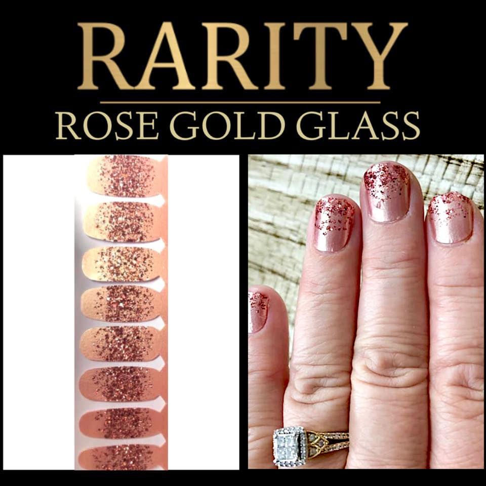 Rose Gold Glass - Rarity Nail Wraps