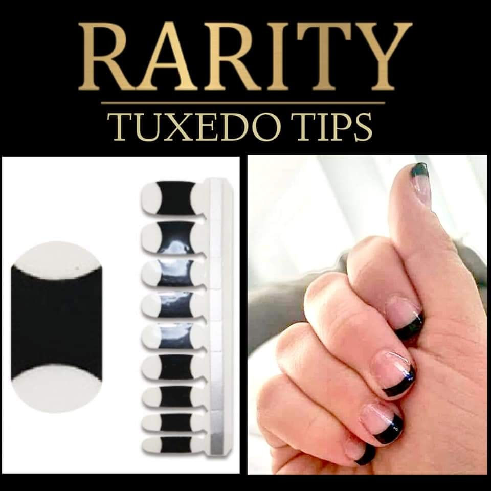 Tuxedo Tips - Rarity Nail Wraps