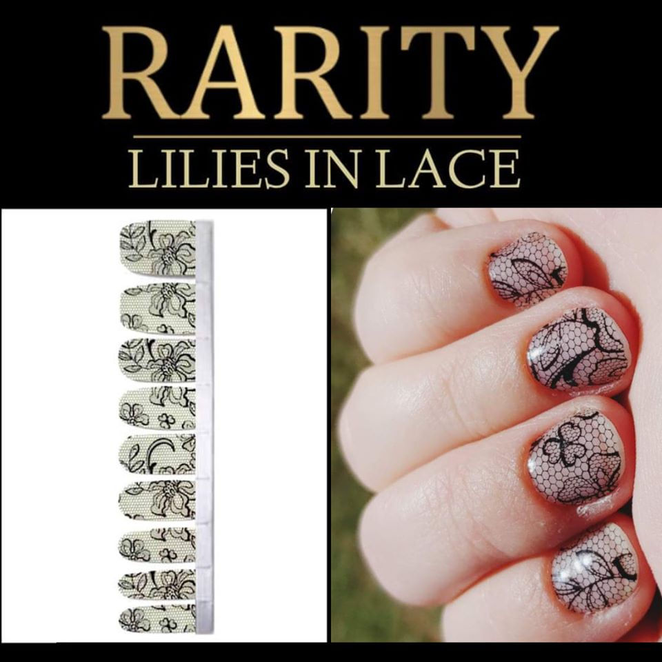 Lilies in Lace - Rarity Nail Wraps