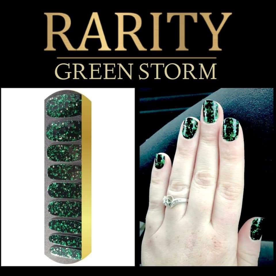 Green Storm - Rarity Nail Wraps