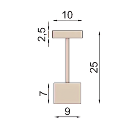 Masa lambası ölçüleri: 10x21x25 cm