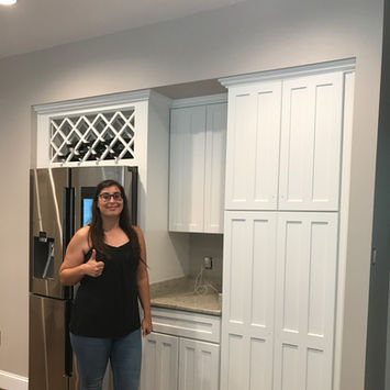 Gainesville VA cabinet painting 