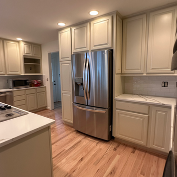 Bristow VA kitchen cabinets primed and ready for finish paint