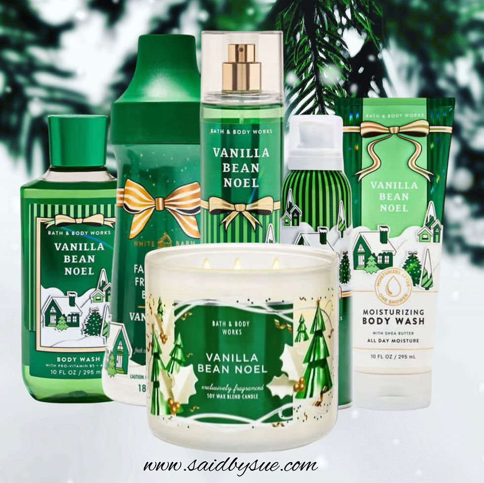 Bath & Body Works Vanilla Bean Noel Christmas Collection