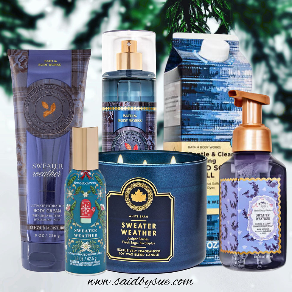 Bath & Body Works Sweater Weather Christmas Collection