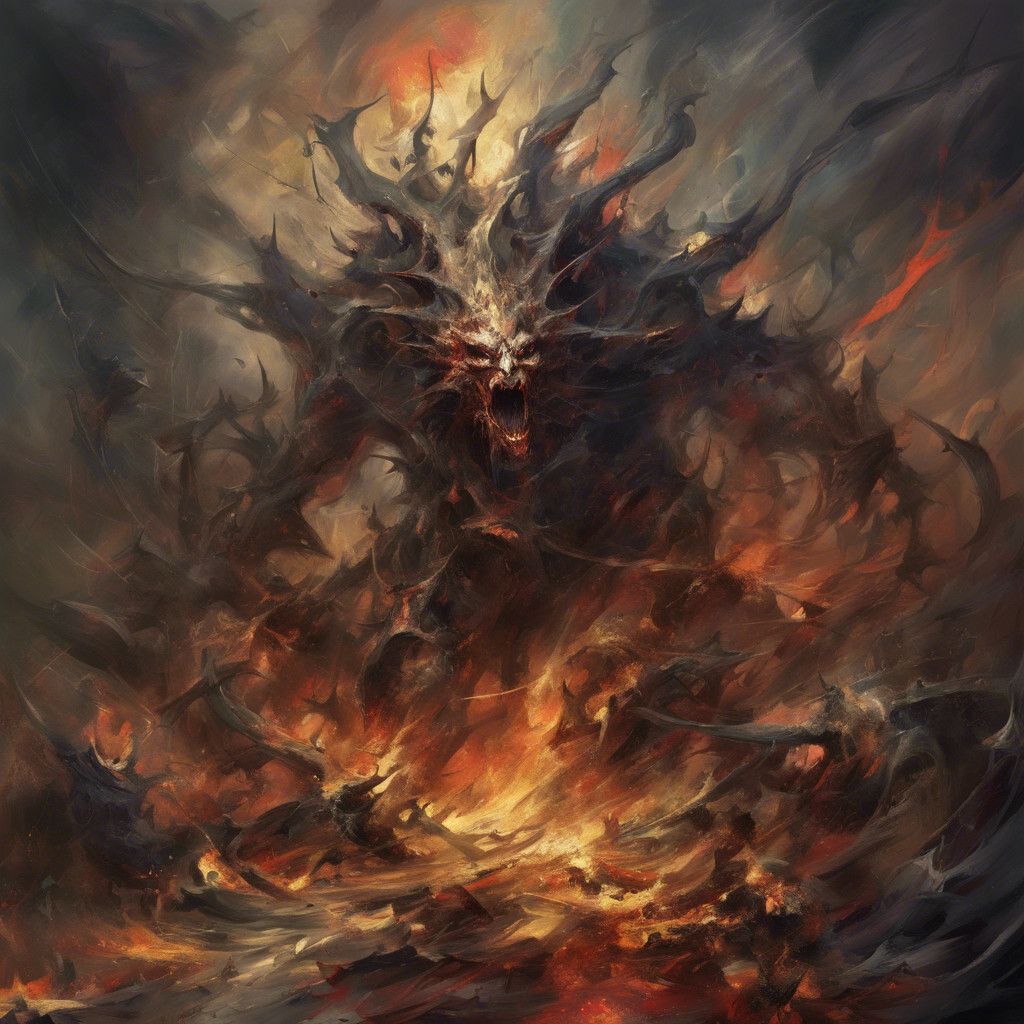 chaos incarnate surrealism painting