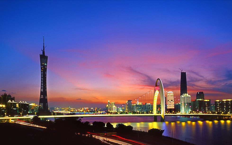 Canton Tower and Liede Bridge