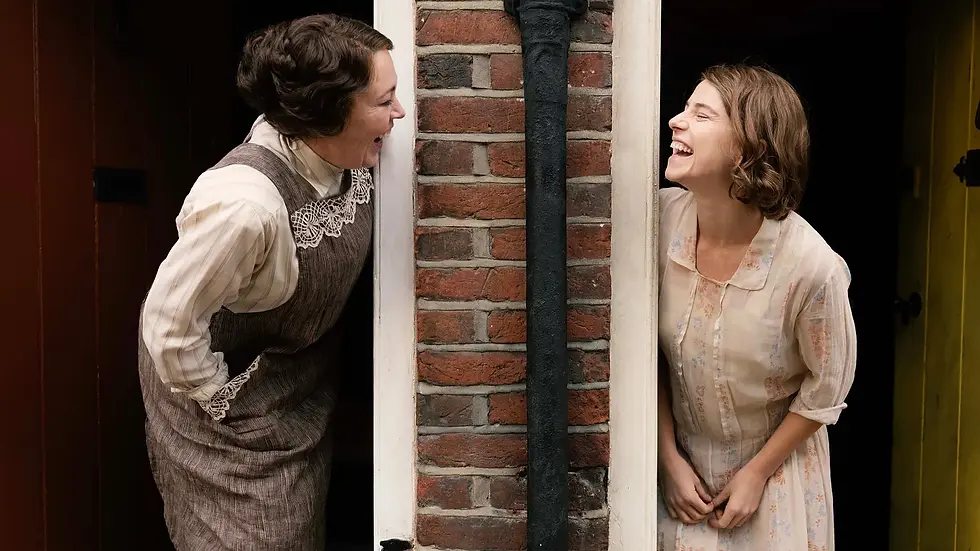 Olivia Colman and Jessie Buckley in Wicked Little Letters