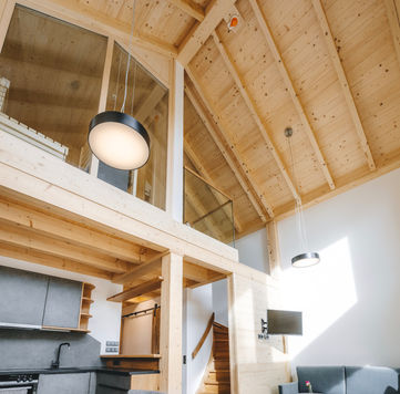 Wohnzimmer von Gasthof und Chalets „Oberer Bräuer“