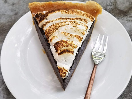 Dark Chocolate Meringue Pie