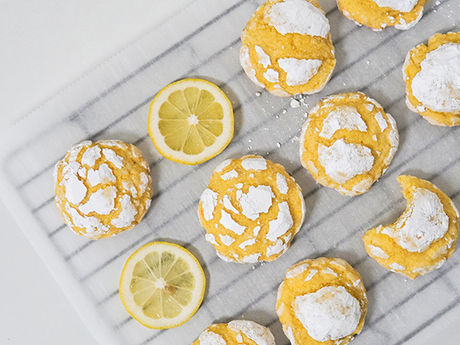 Lemon Crinkle Cookies