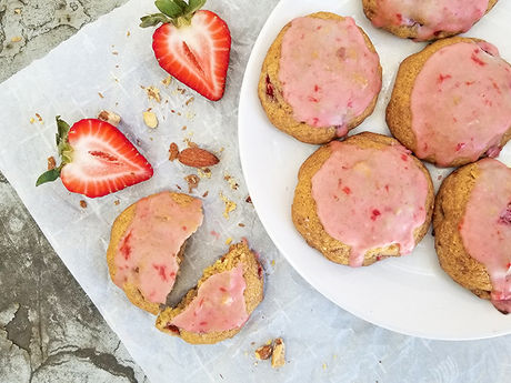 Strawberry Almond Cookies
