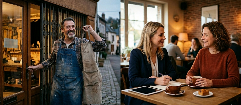 artisans, commerçant, reconversion, changement professionnel