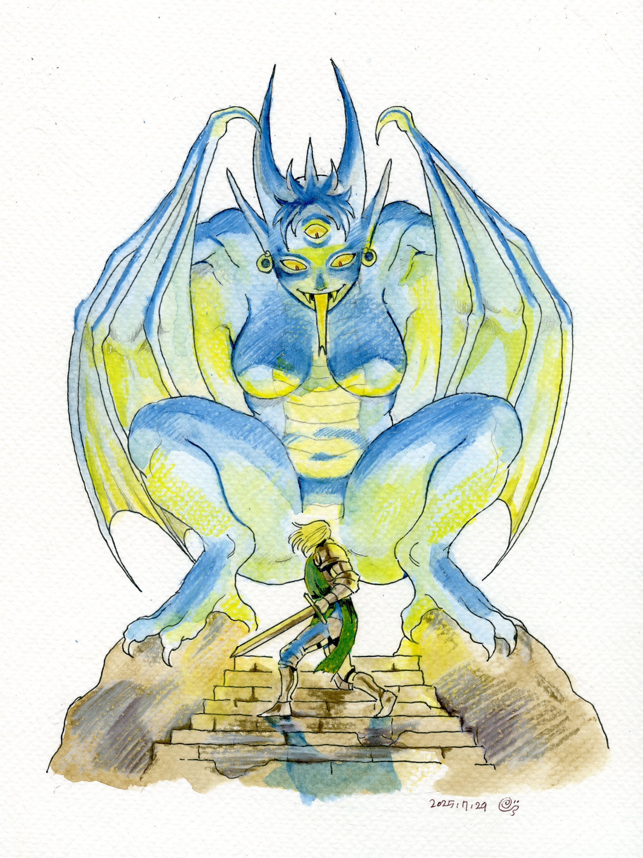 Dragon(2) original painting