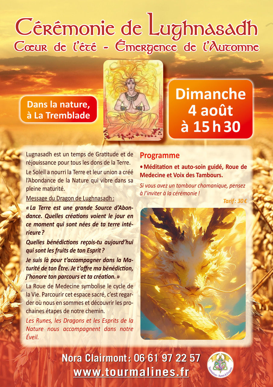 Célébration de Lughnasadh 4 août 2024