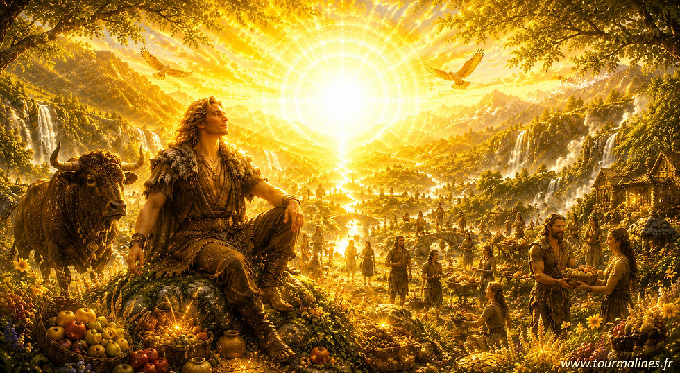 Fehu dans l'Oding, Frey, oeuvre au jaune, Alchimie spirituelle