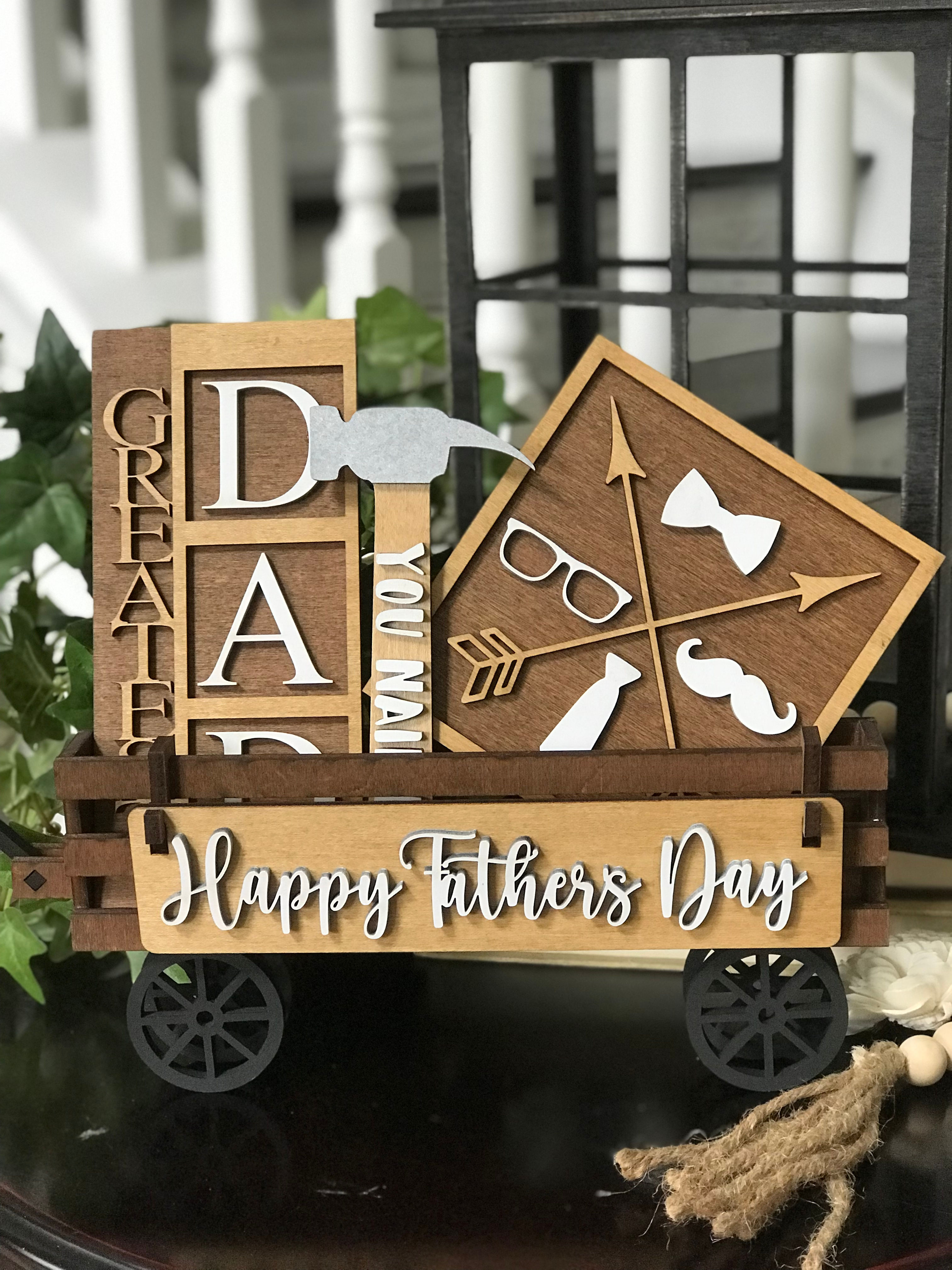 Happy Father's Day Add on Set for Wagon, Crate or Shelf