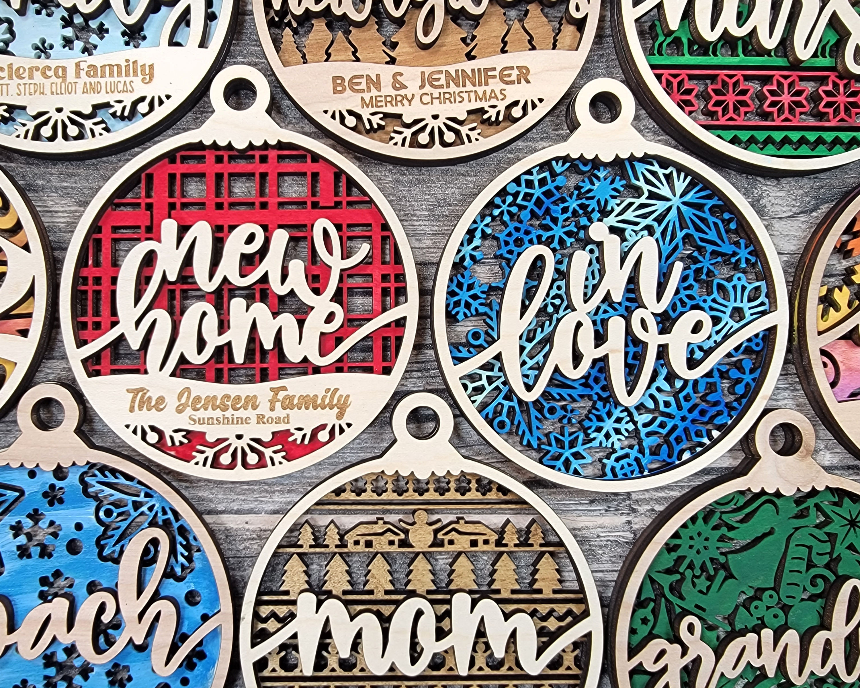 The Medical Collection - Christmas Ornaments With Fun Background