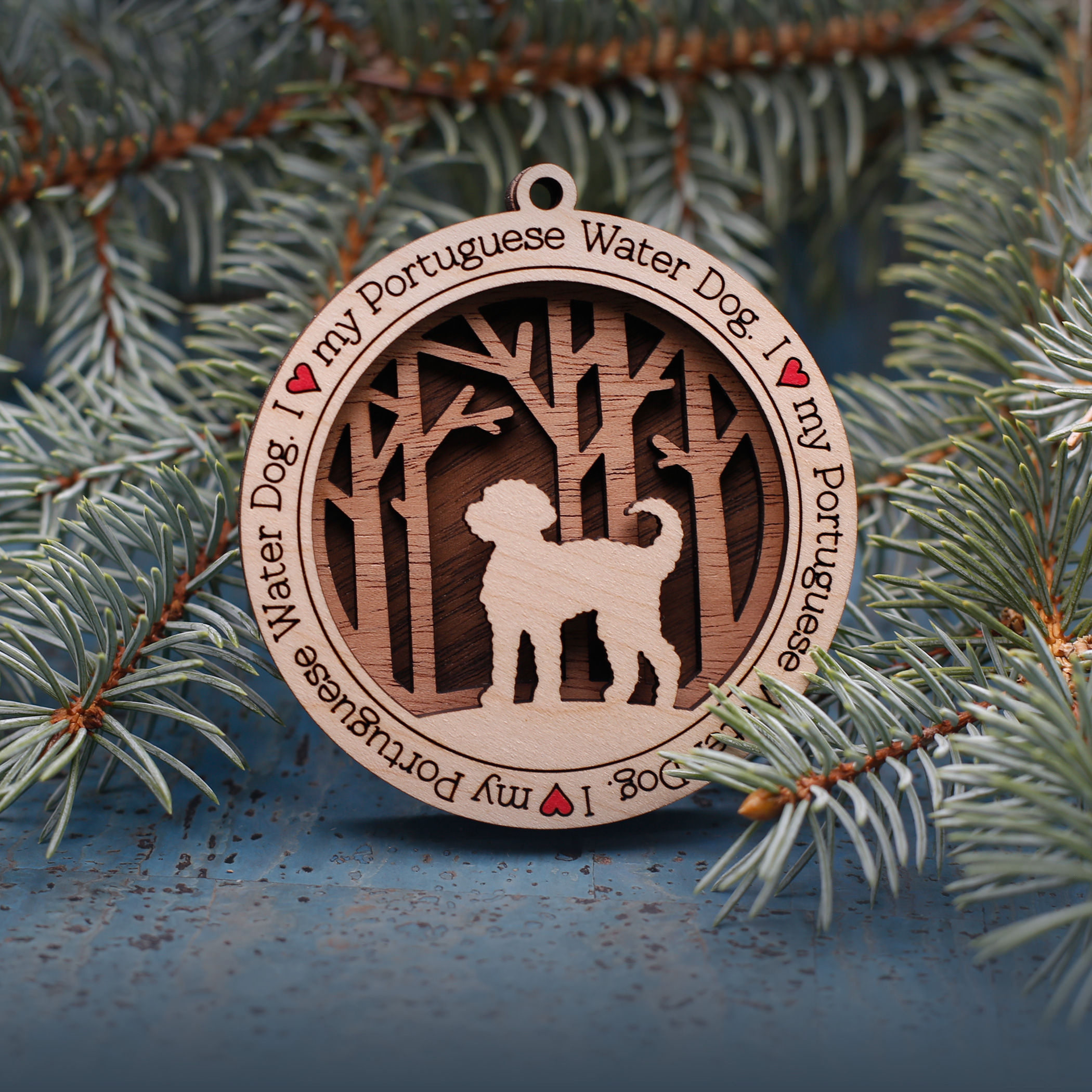 I Love My Portuguese Water Dog Ornament