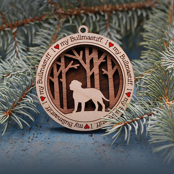 Bullmastiff christmas ornament clearance