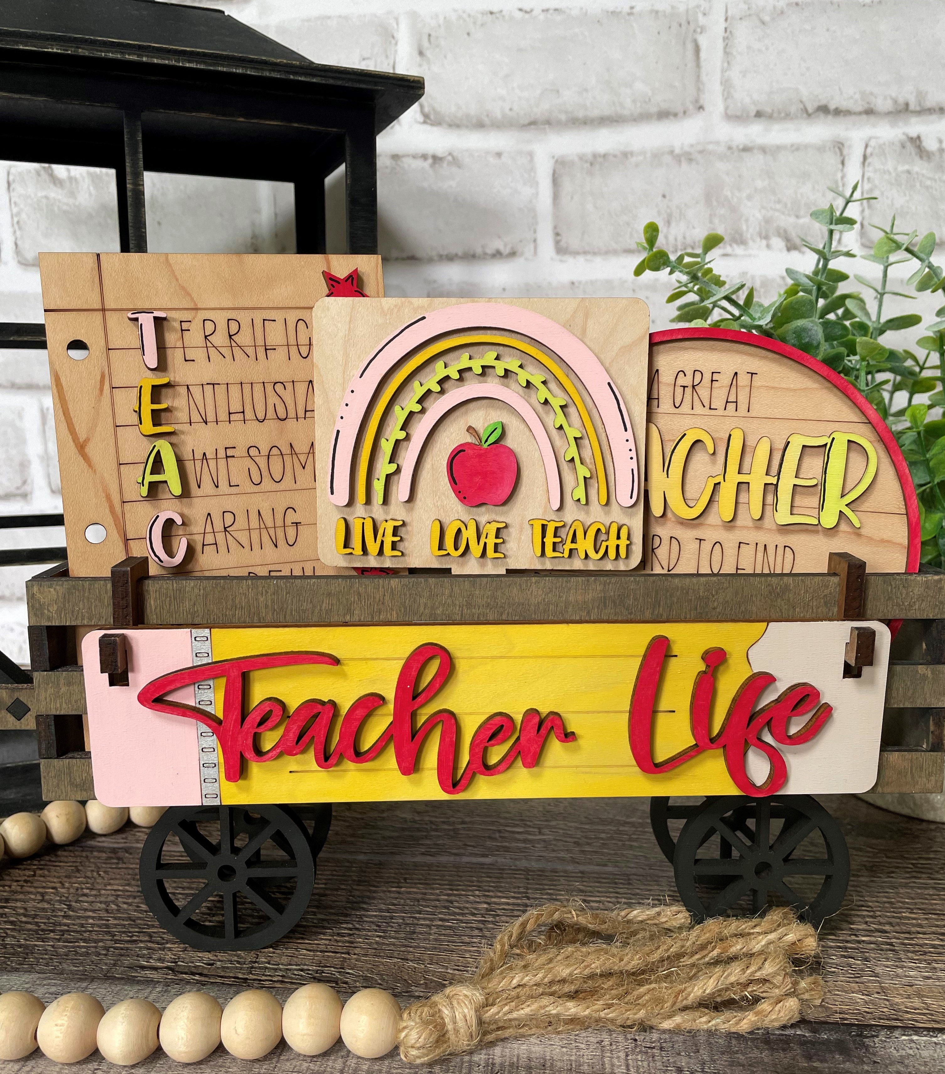 Teacher Life Add on Set for Wagon, Crate or Shelf
