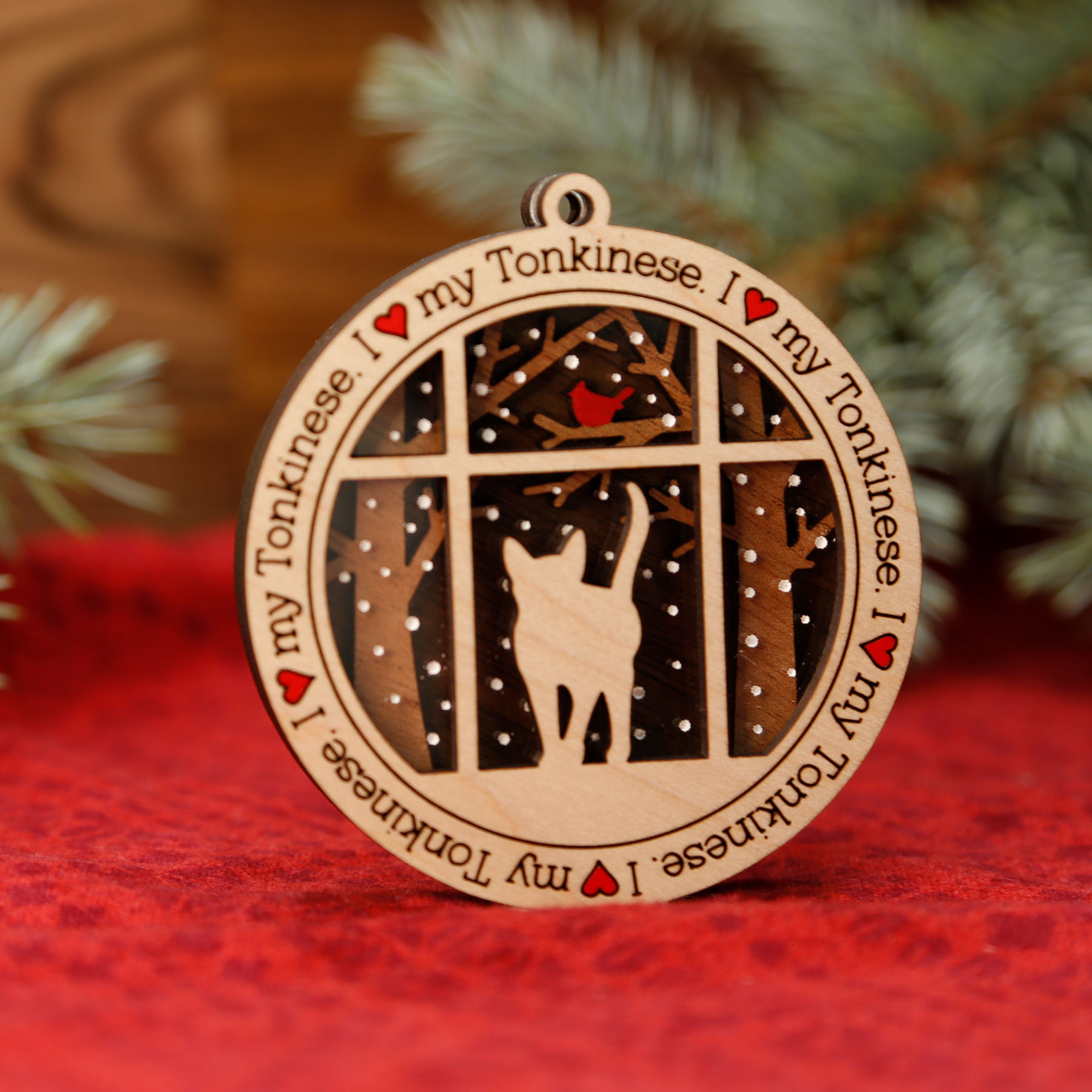 I Love My Tonkinese Ornament