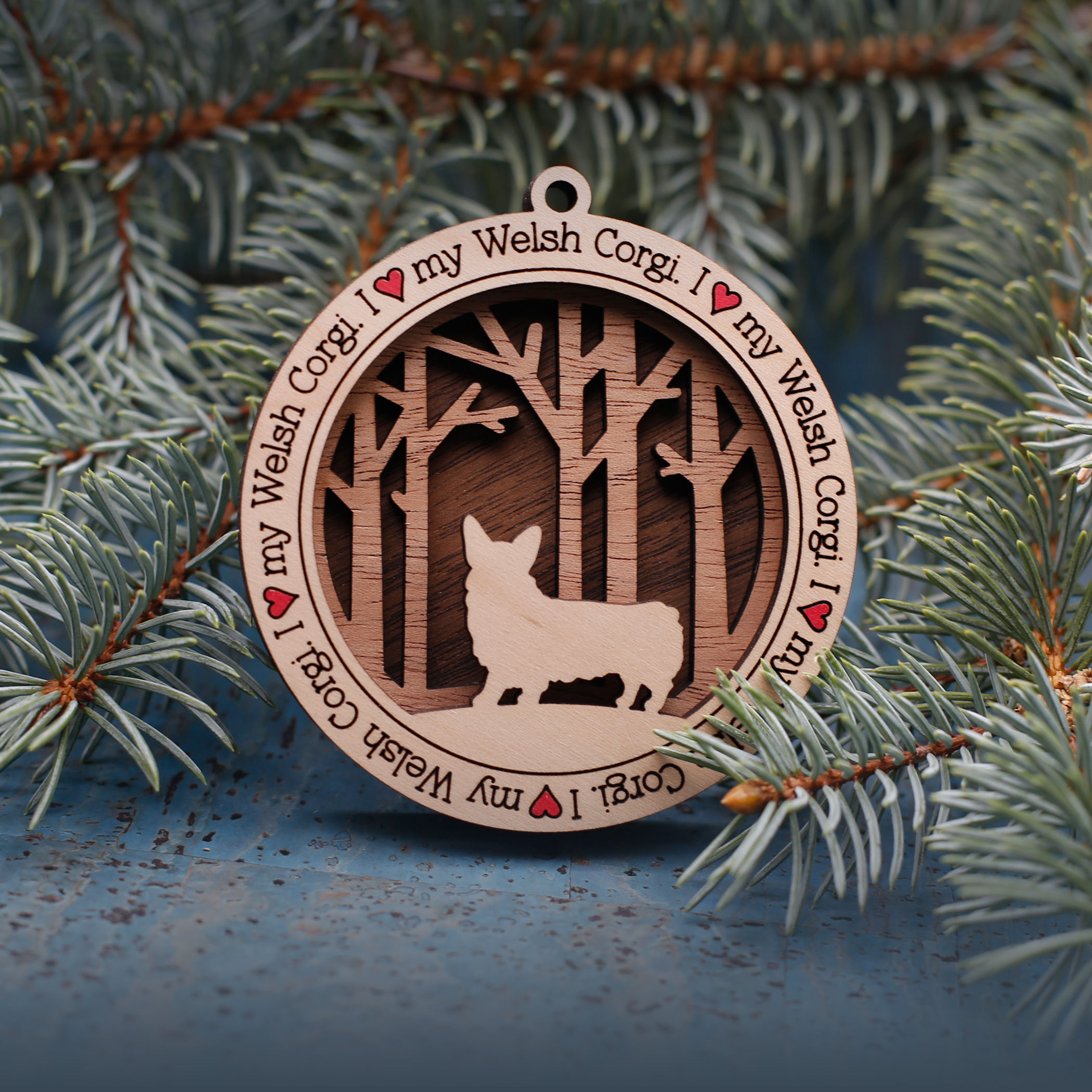 I Love My Welsh Corgi Ornament