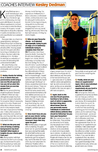 Functional Sports Nutriton, Magazine, Interview