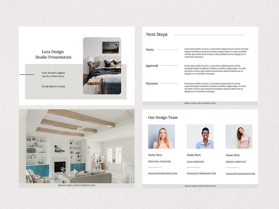 Thumbnail: Presentation Template - Lora