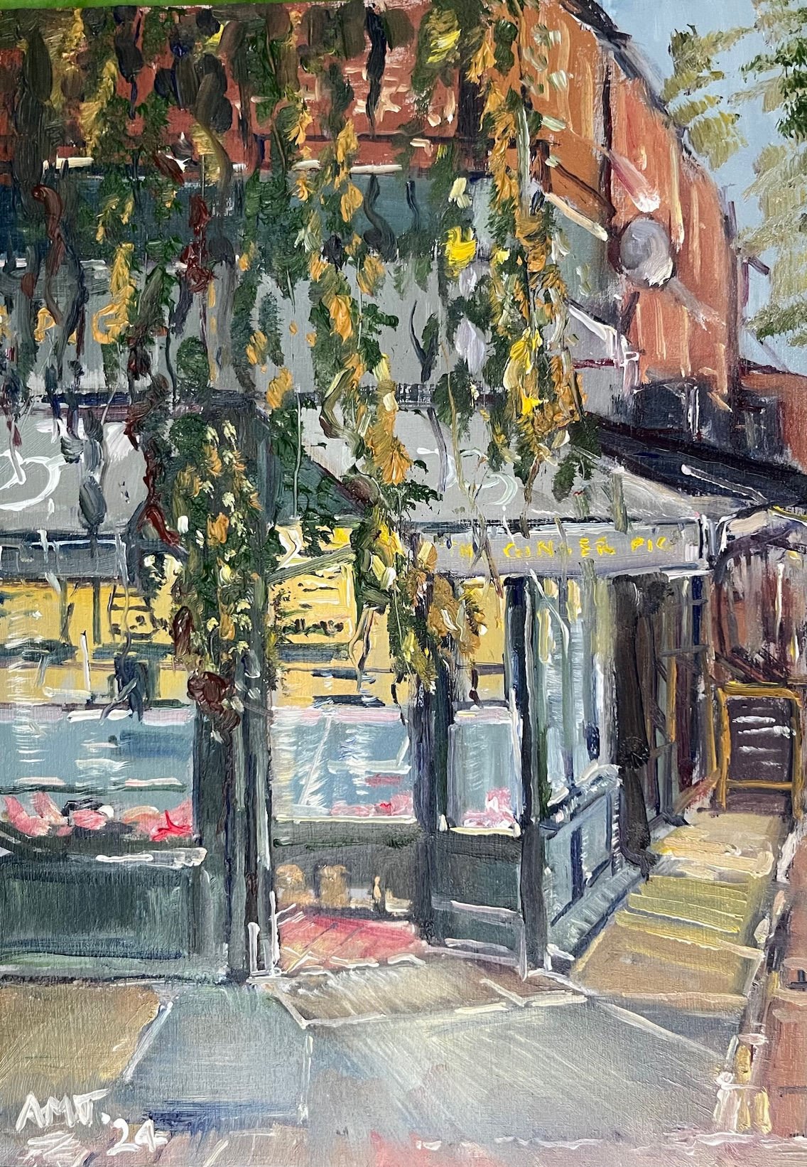 Ginger Pig in portrait format - SOLD