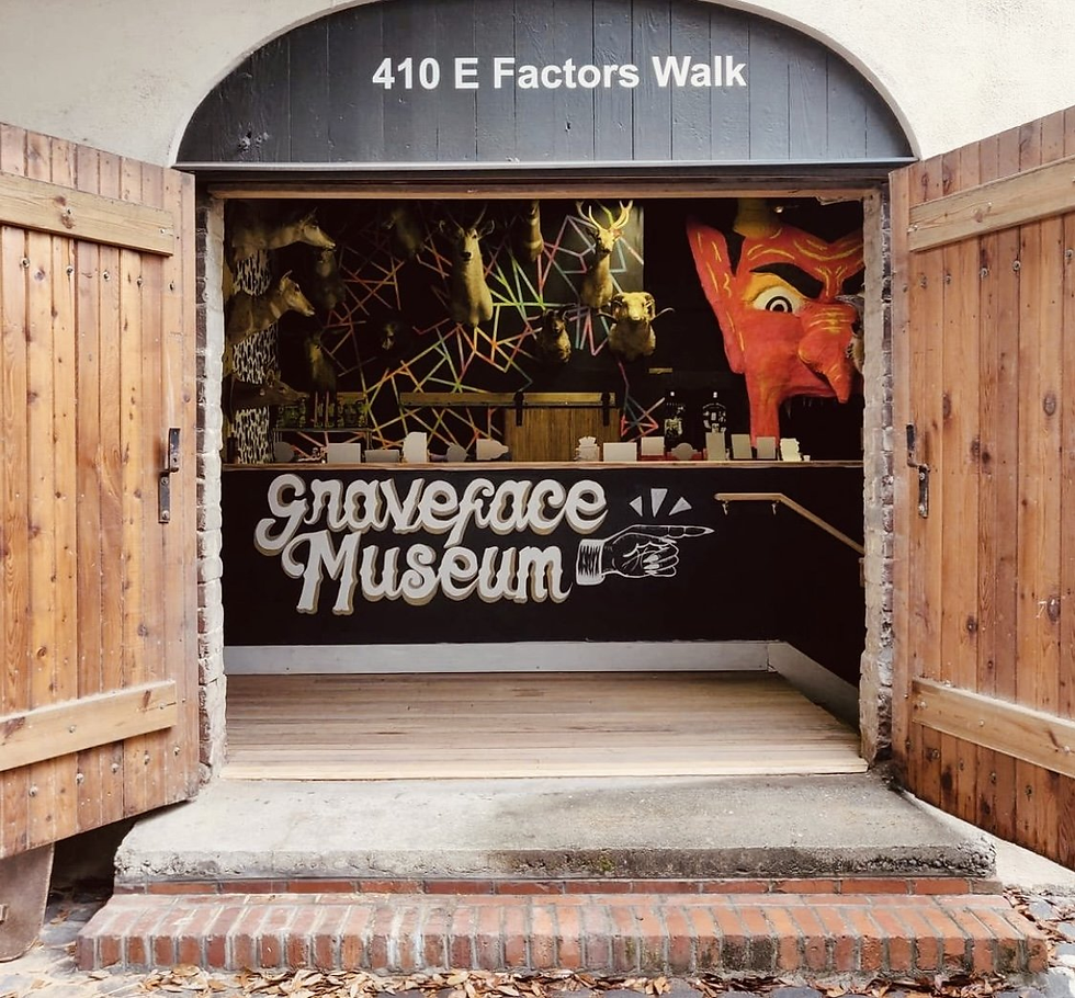 Entrance to Graveface Museum.