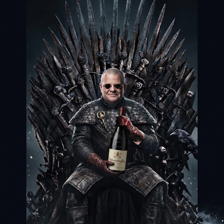 Darren Holding the Wine 