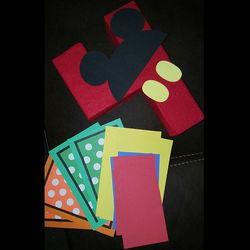 Mickey Mouse Theme #workinprogress #tablecards #party #decoration