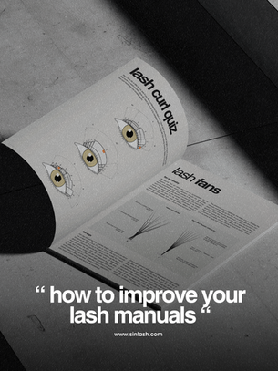 How to improve your lash manuals 📚