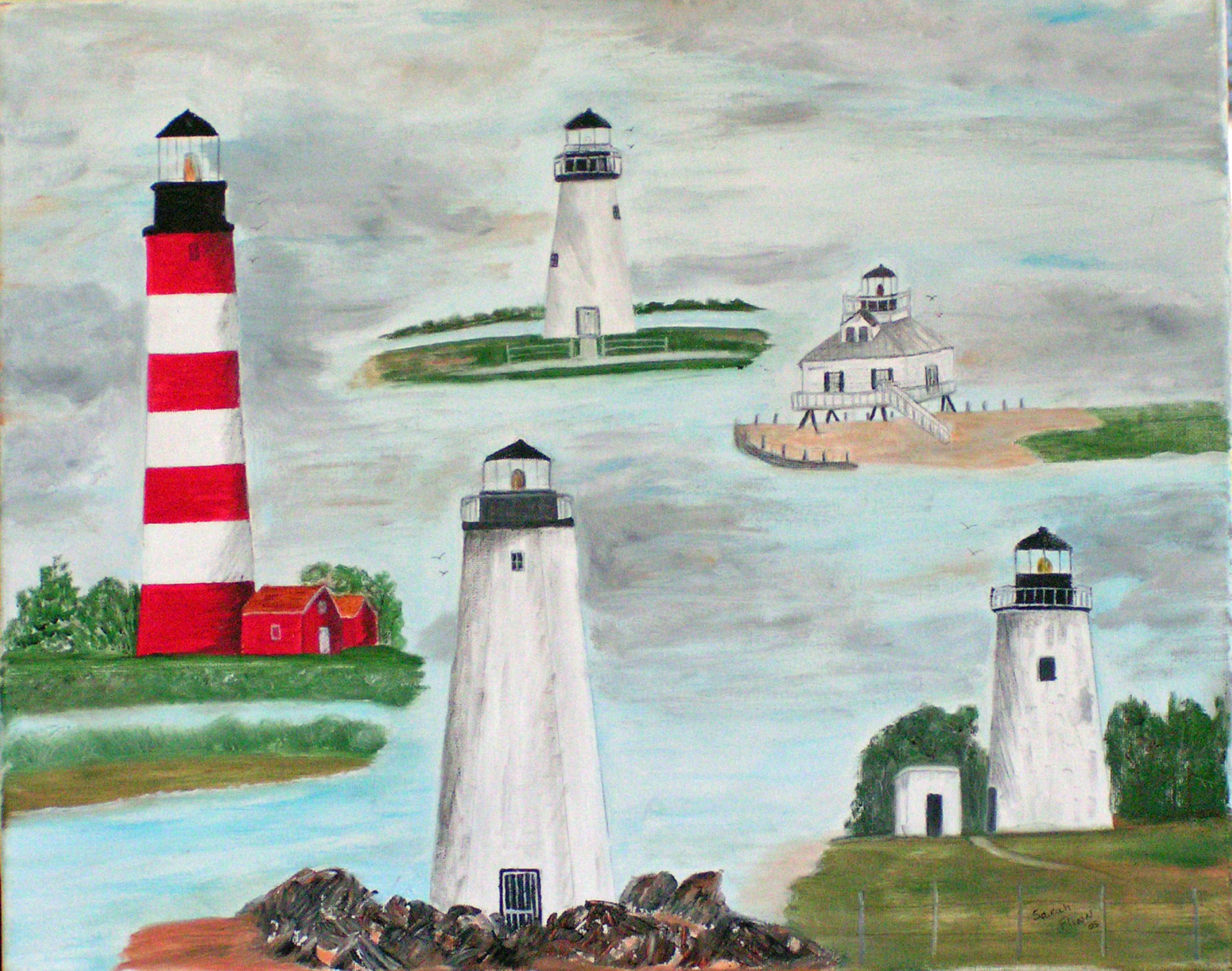 Md & Va Lighthouses, Sarah Flinn