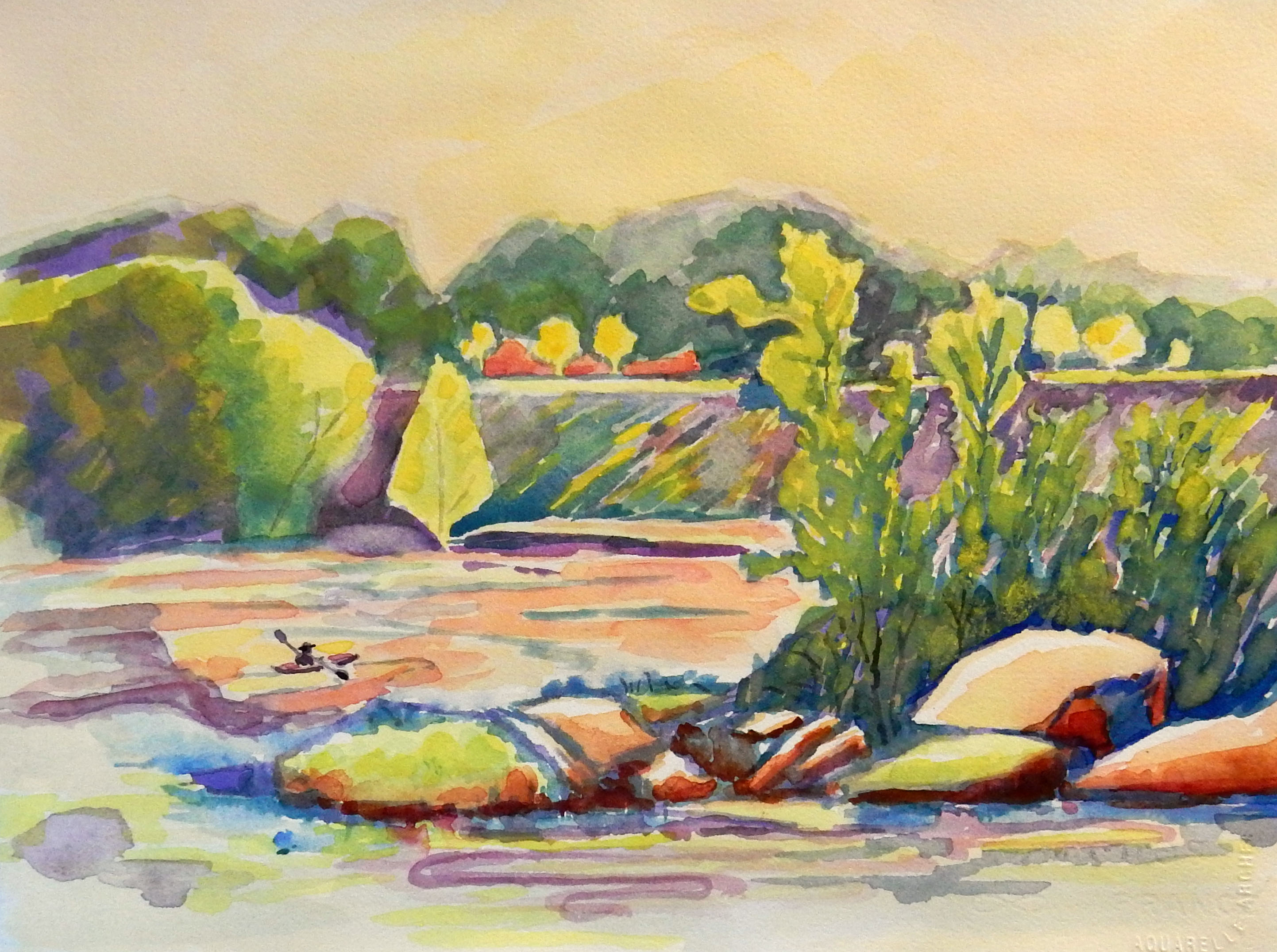 Downstream Paddler, Nancy Williams