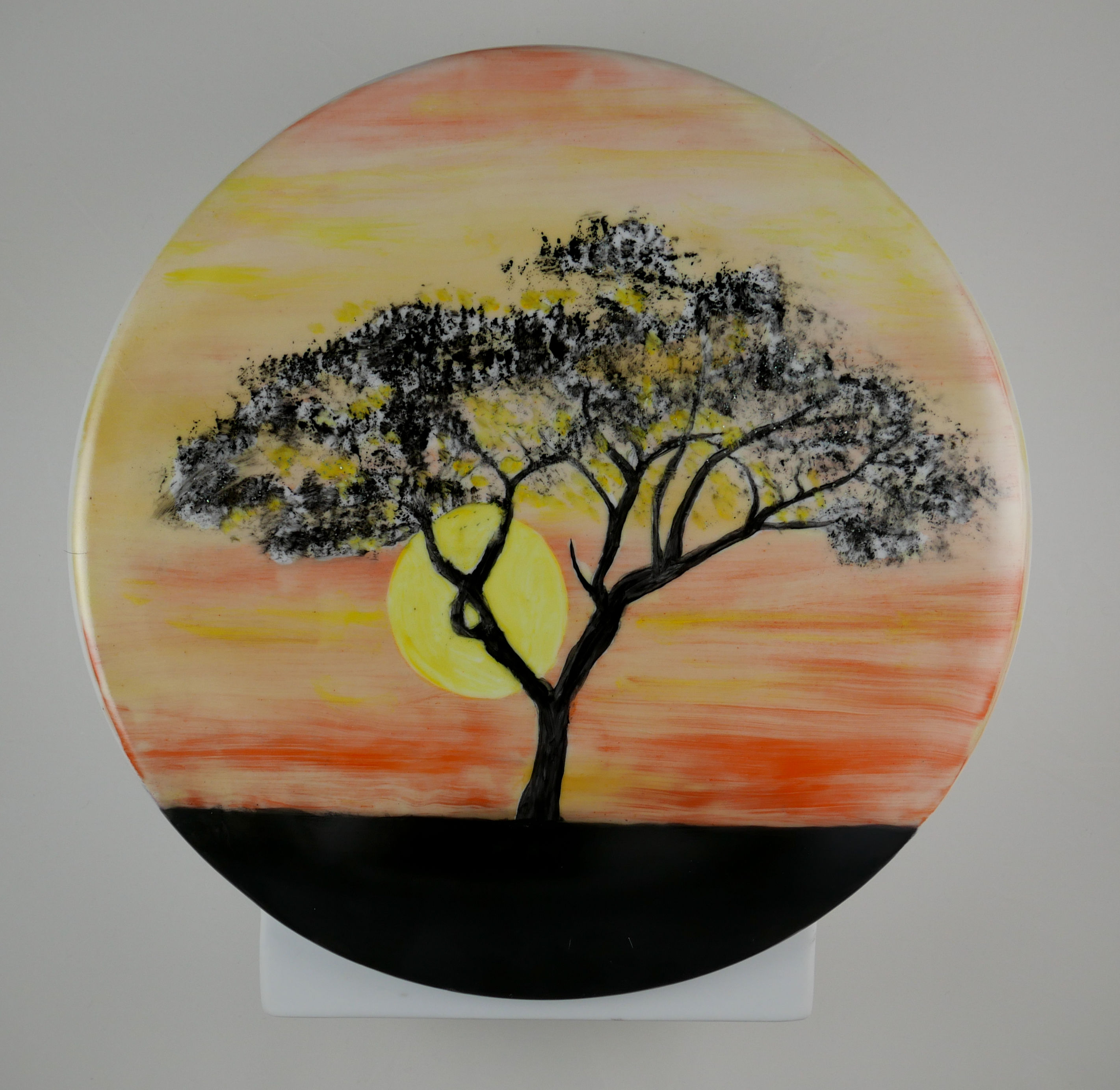2 Sided Vase Sunset, PA Vermillion