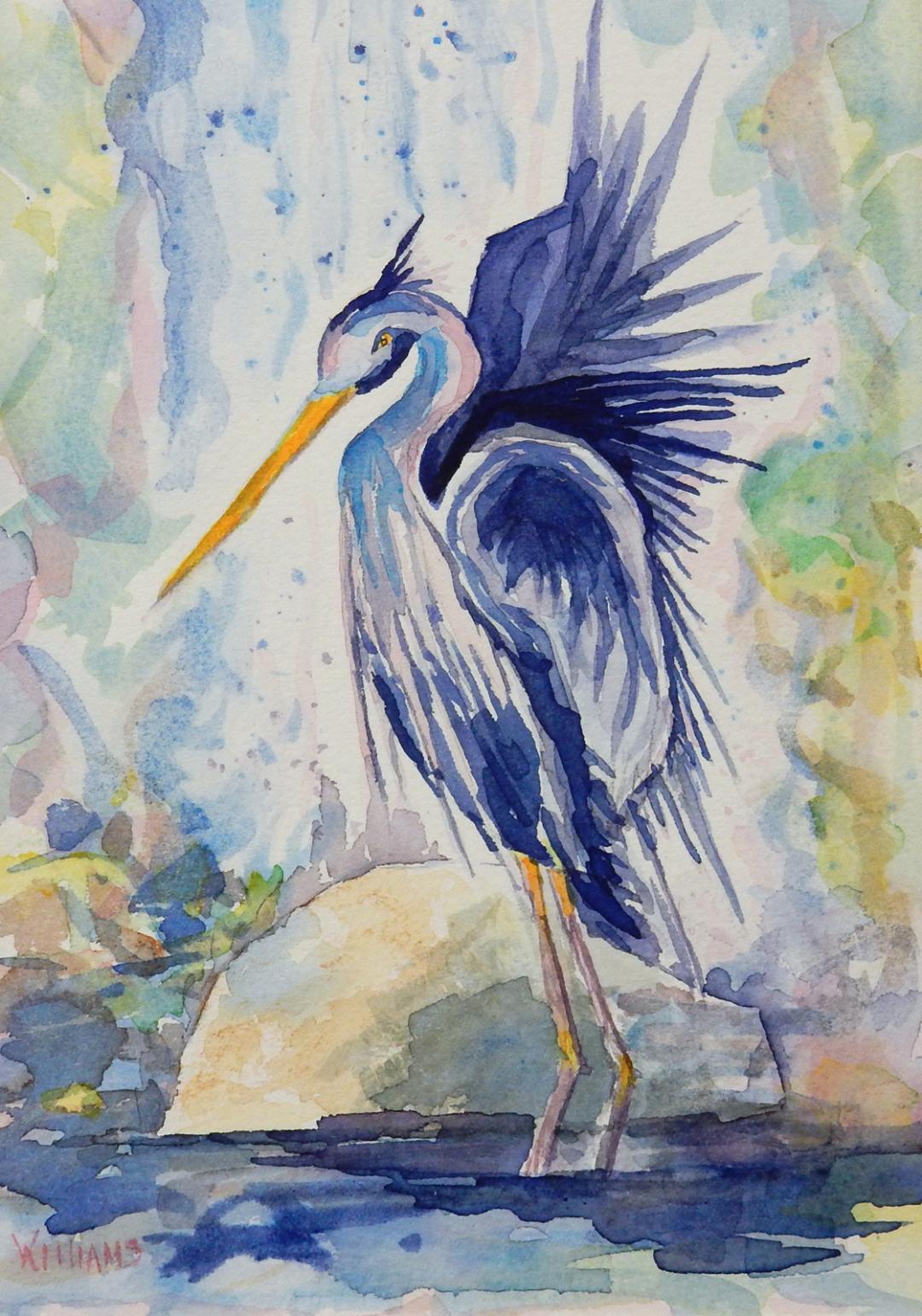 "Majestic Wader," by Nancy Williams.