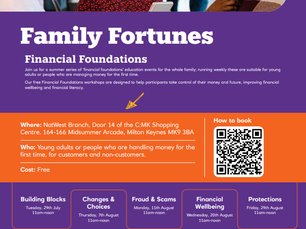 Natwest Launch 'Family Fortunes - Financial Foundations' Events to help young people with managing their money