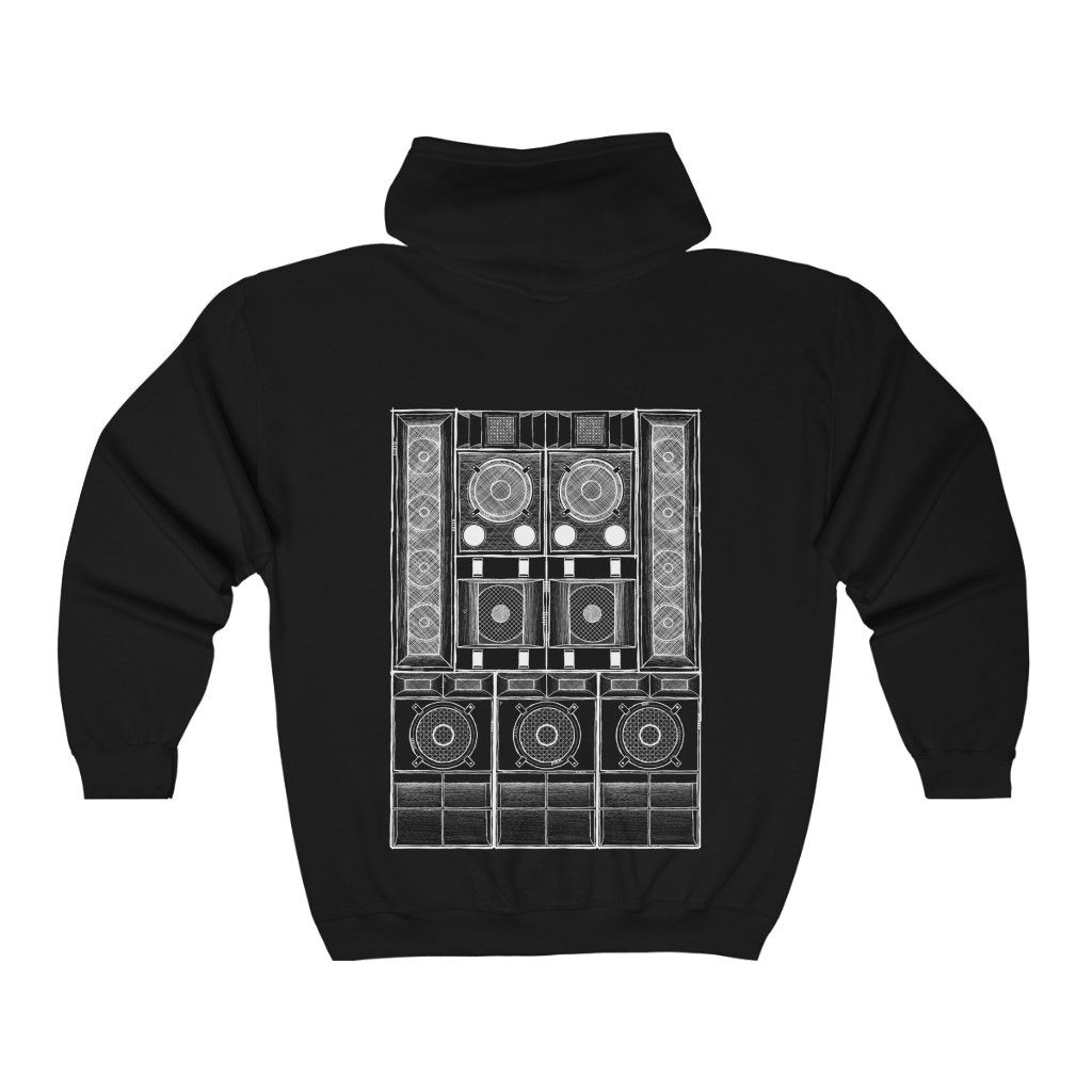 Wall of Sound Full Zip Hooded Sweatshirt
