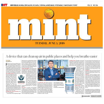 Hindustan Times : Mint Covering Story of StrataEnviro Pvt Ltd
