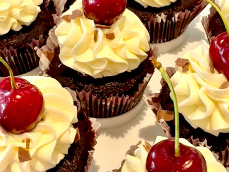 German Black Forest Cake 'Cupcakes'