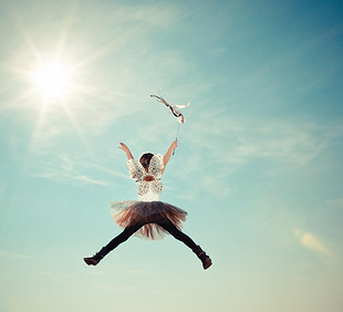 picture of a child feeling happy