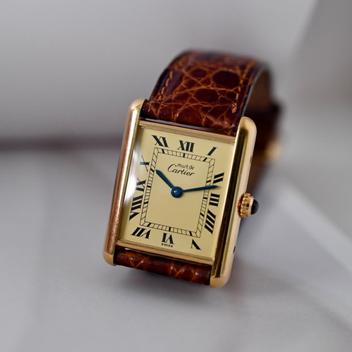 時計 cartier TANK MUST LM Cartier Tank Must LM roman numeral ivory dial | Oldwatchjason