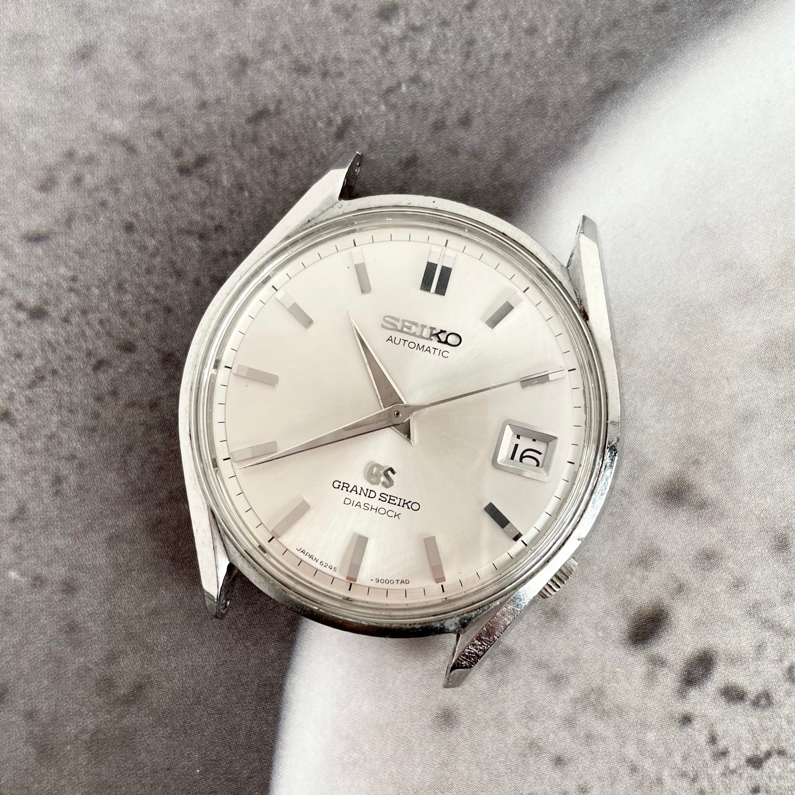 Grand Seiko 6245-9000 (stainless steel, lion medallion)