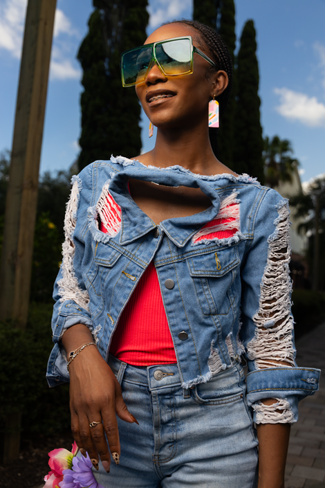 a woman wearing sunglasses