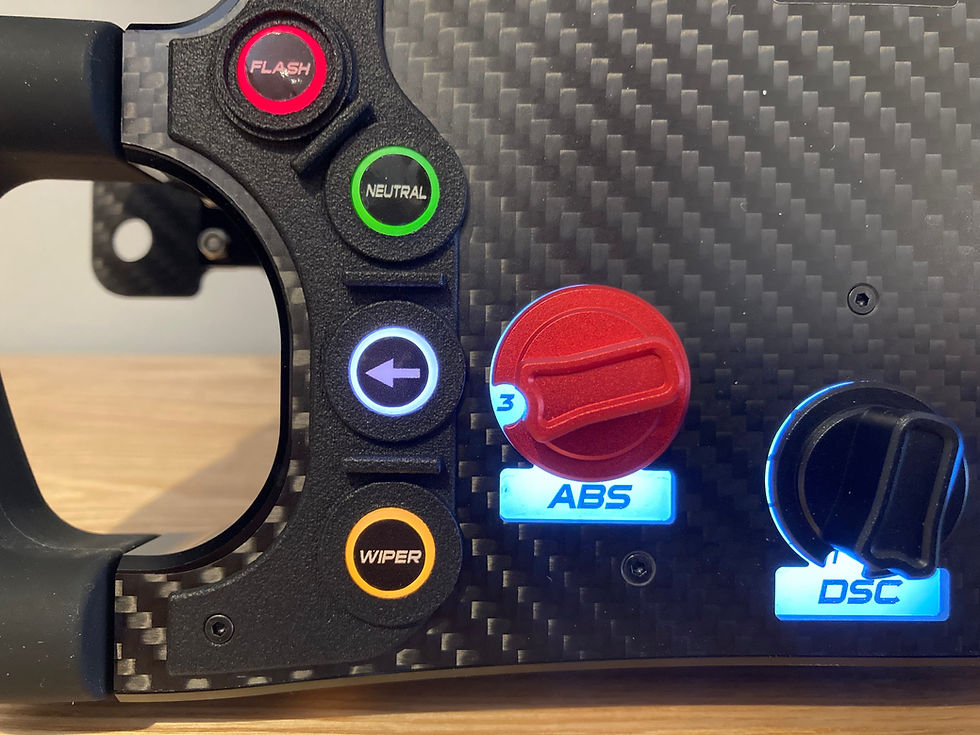 Apex SW01i LED Steering Wheel - Racing steering wheel with paddle shifters