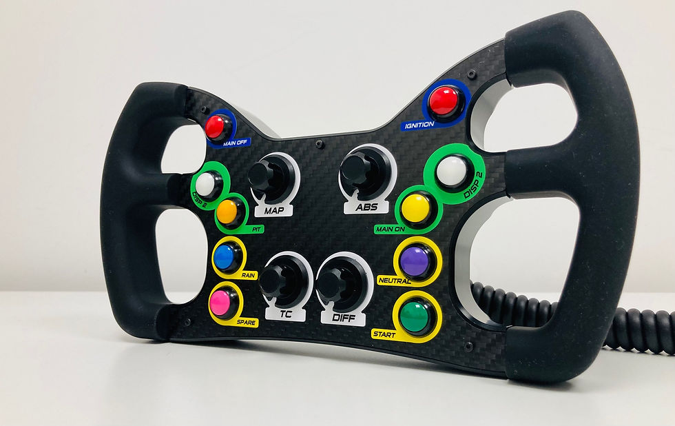 Apex Formula Steering Wheel - Racing steering wheel with paddle shifters