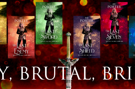 Image shows the covers for the ten books in The Last King/The Ninth Century/The Sweary Books series